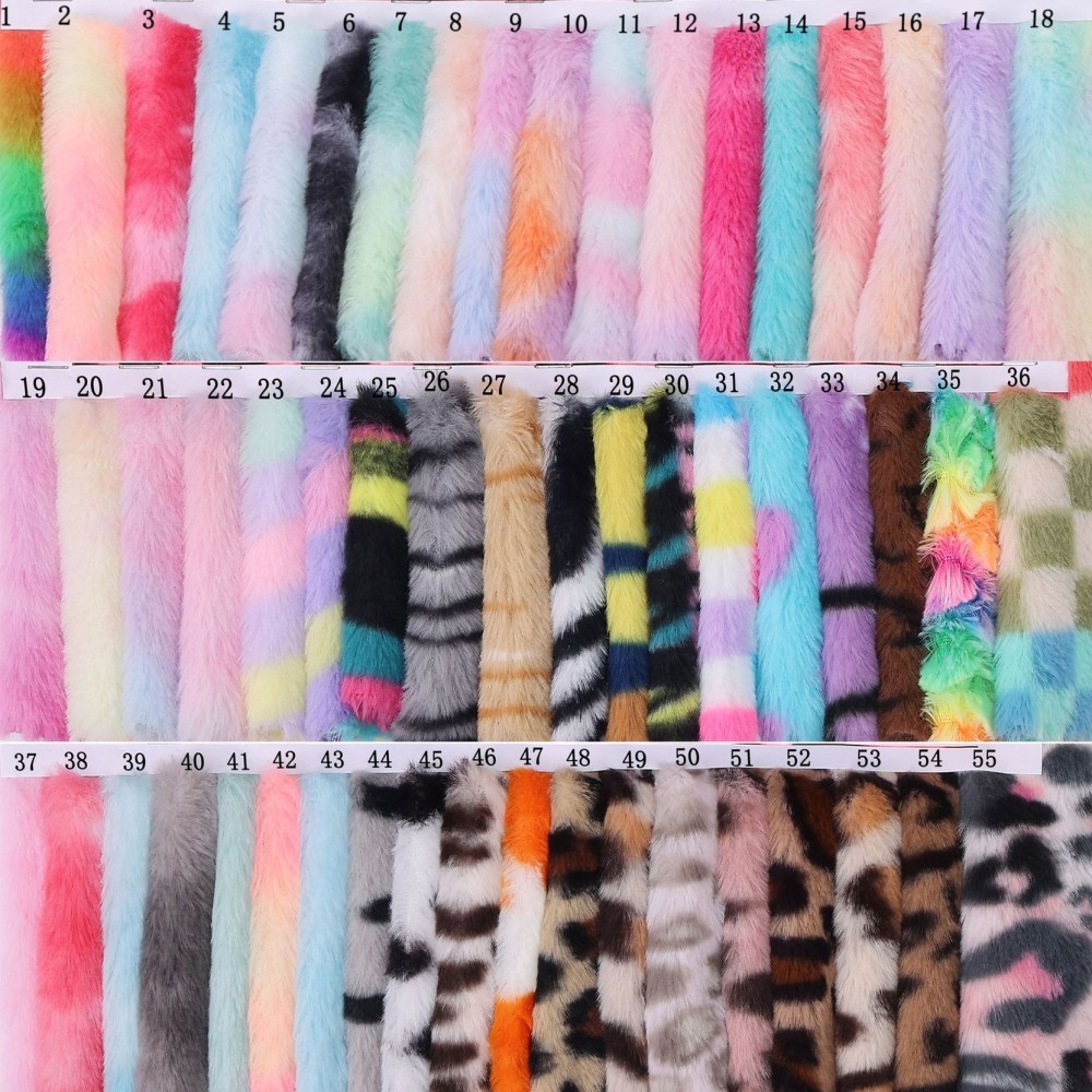 Sewing Tie Dye - 1/2/3 Yard Tie-Dye Jakarlı Suni Kürk