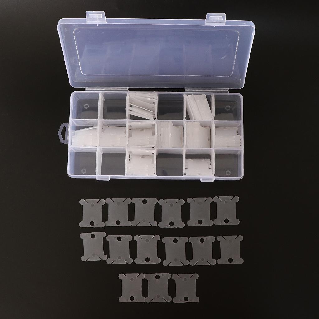 Bobbin Organizer Box - 100 Plastik Masurası İçeren Floss Bobin