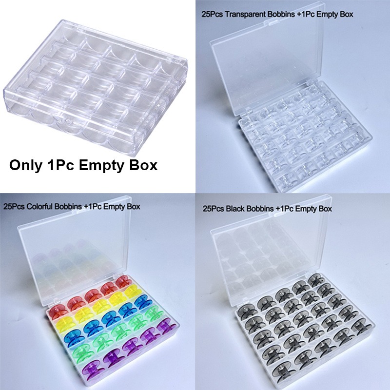 Bobbin Organizer Box - 1 adet 25 Makara Boş Bobin