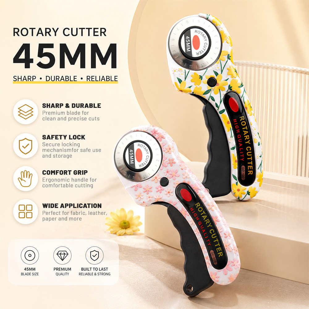 Rotary Cutter Fabric - Döner Kesici 45mm Kart Kağıdı Dikiş