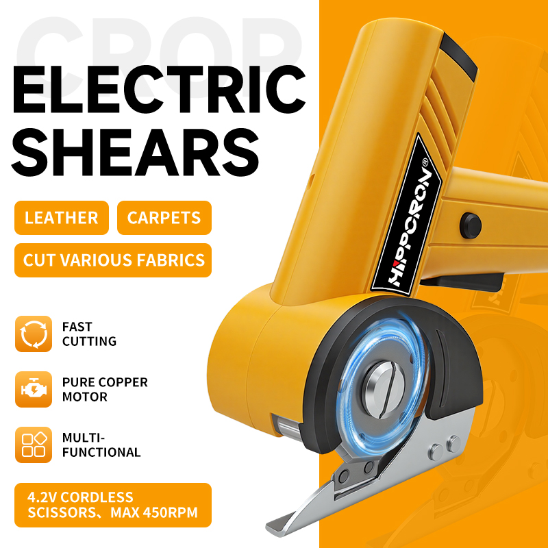 Rotary Cutter Fabric - Hippcron 4.2v Akülü Elektrikli Makas 450rpm