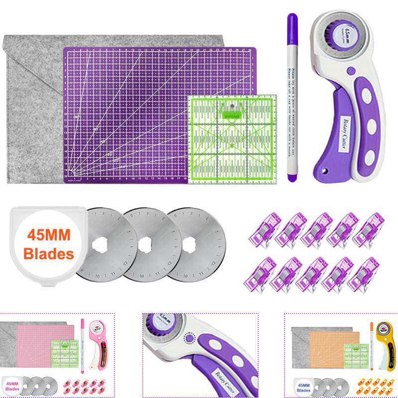 Rotary Cutter Fabric - 45mm Döner Kesici, Kalınlaştırılmış A4 Kesme