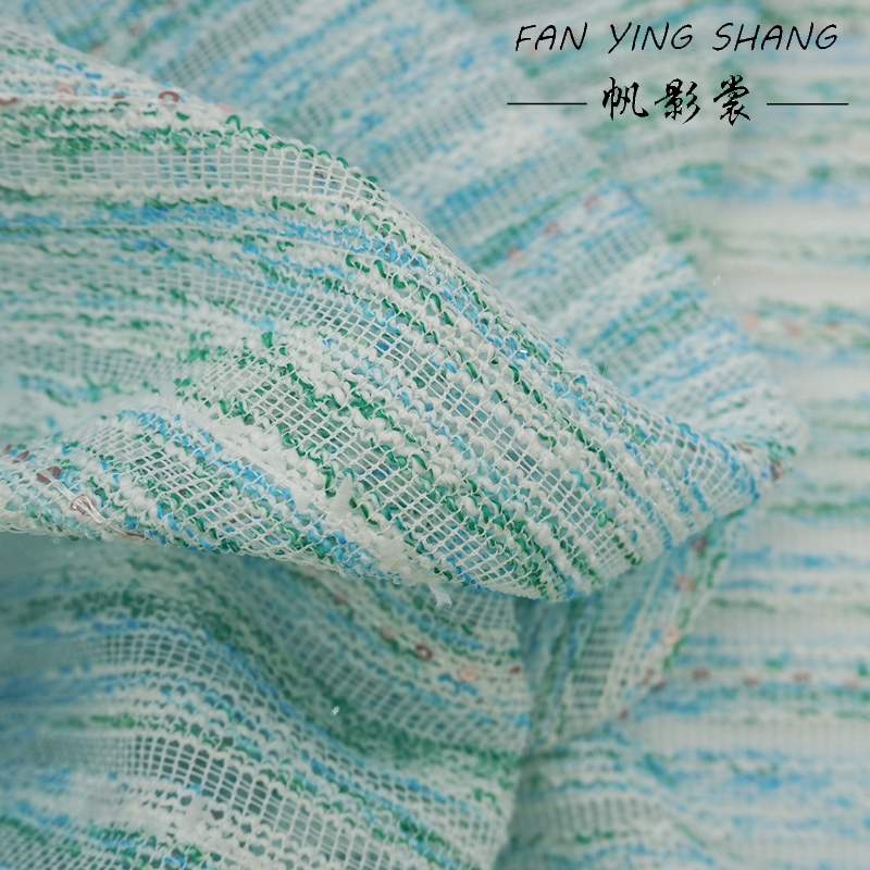Yeni Stil Mavi Yeşil Çizgili P - Sewing Tweed Fabric incelemesi ve fiyatı