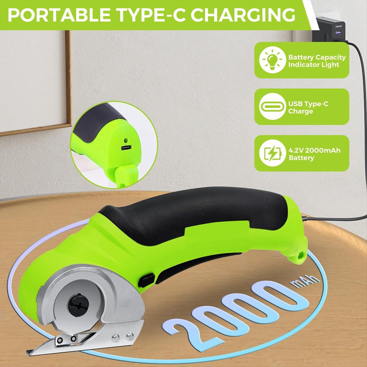 Kablosuz Elektrikli Kumaş Maka - Rotary Cutter Fabric incelemesi ve fiyatı