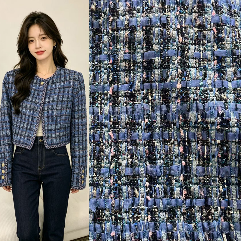 Mavi iplik boyalı ağır sanayi  - Sewing Tweed Fabric incelemesi ve fiyatı