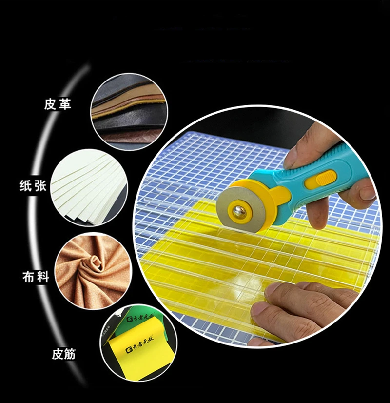 45/60mm çelik döner yuvarlak k - Rotary Cutter Fabric incelemesi ve fiyatı
