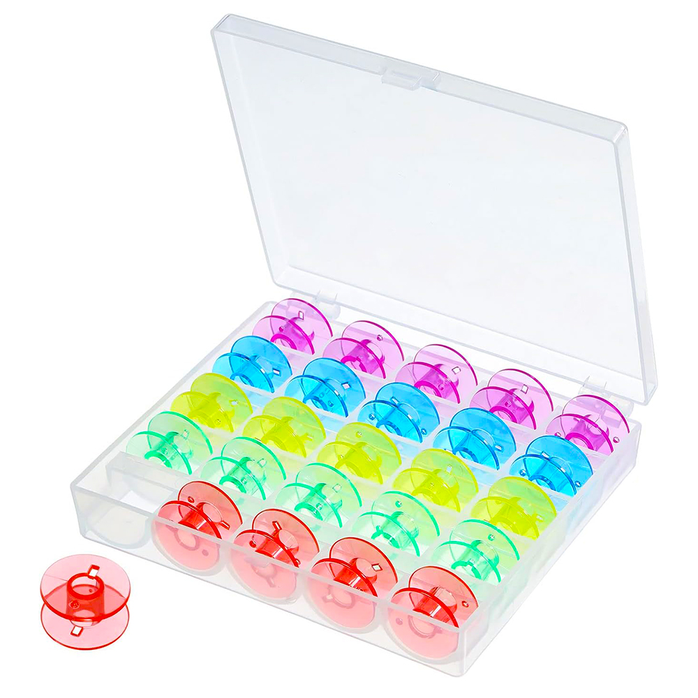 25 adet/takım plastik iplikler - Bobbin Organizer Box incelemesi ve fiyatı