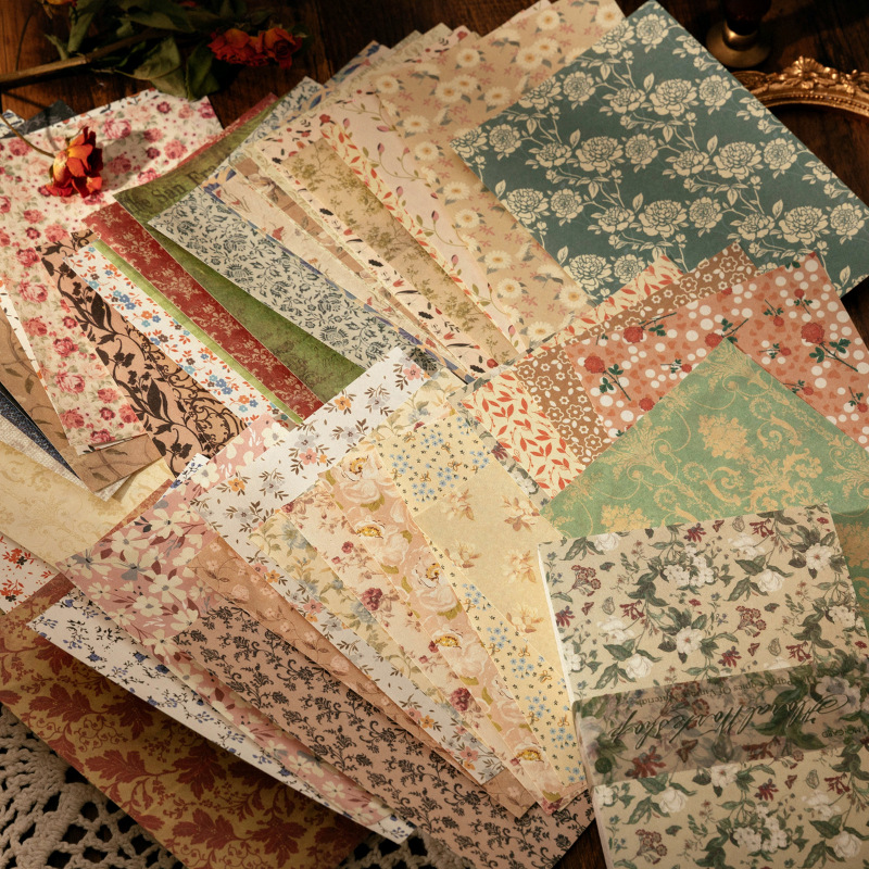 100 Sayfa Vintage INS Çiçek de - Pattern Tissue Paper incelemesi ve fiyatı