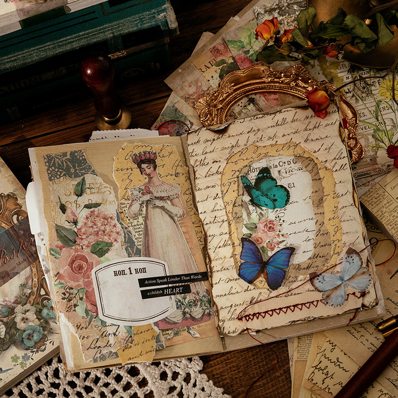100 Sayfa Vintage INS Çiçek de - Pattern Tissue Paper incelemesi ve fiyatı
