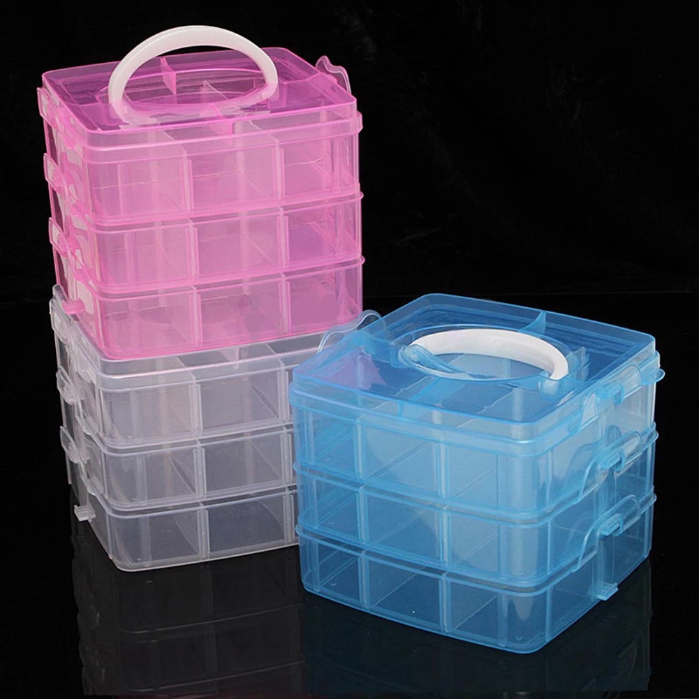 3 kat 18 bölmeler plastik nakı - Bobbin Organizer Box incelemesi ve fiyatı