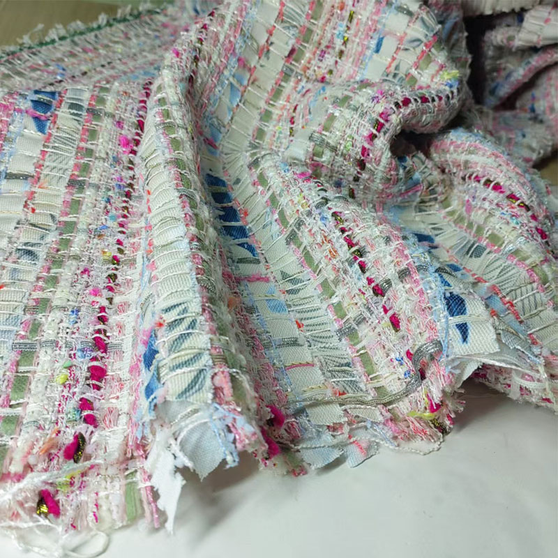 Pembe ve Beyaz Dokuma Şerit Ip - Sewing Tweed Fabric incelemesi ve fiyatı
