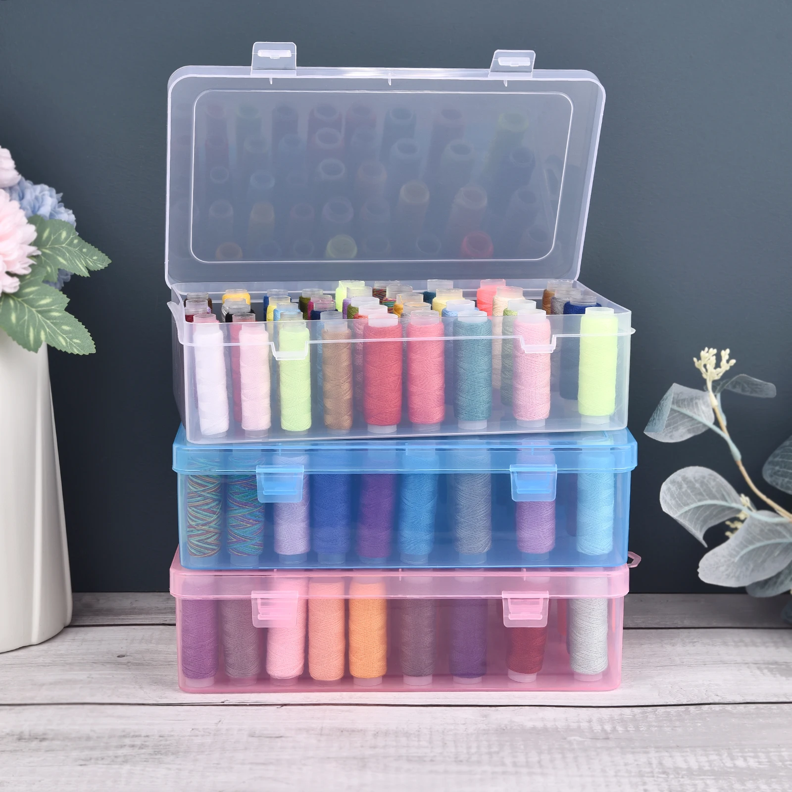 Yeni 24 Izgaralar Biriktirme O - Bobbin Organizer Box incelemesi ve fiyatı