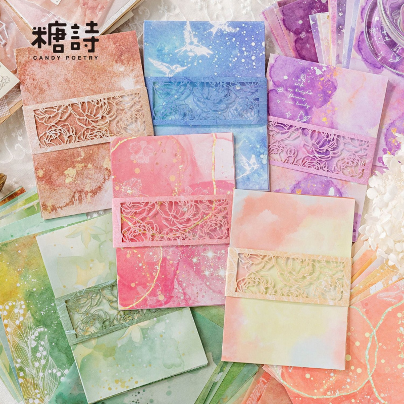 20 adet/grup Vintage Renkli Om - Pattern Tissue Paper incelemesi ve fiyatı