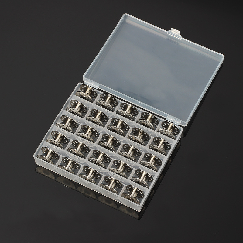 25 adet/takım boş bobinler dik - Bobbin Organizer Box incelemesi ve fiyatı
