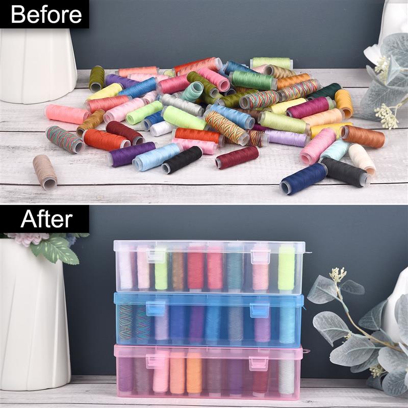 Yeni 42 eksen dikiş ipliği sak - Bobbin Organizer Box incelemesi ve fiyatı